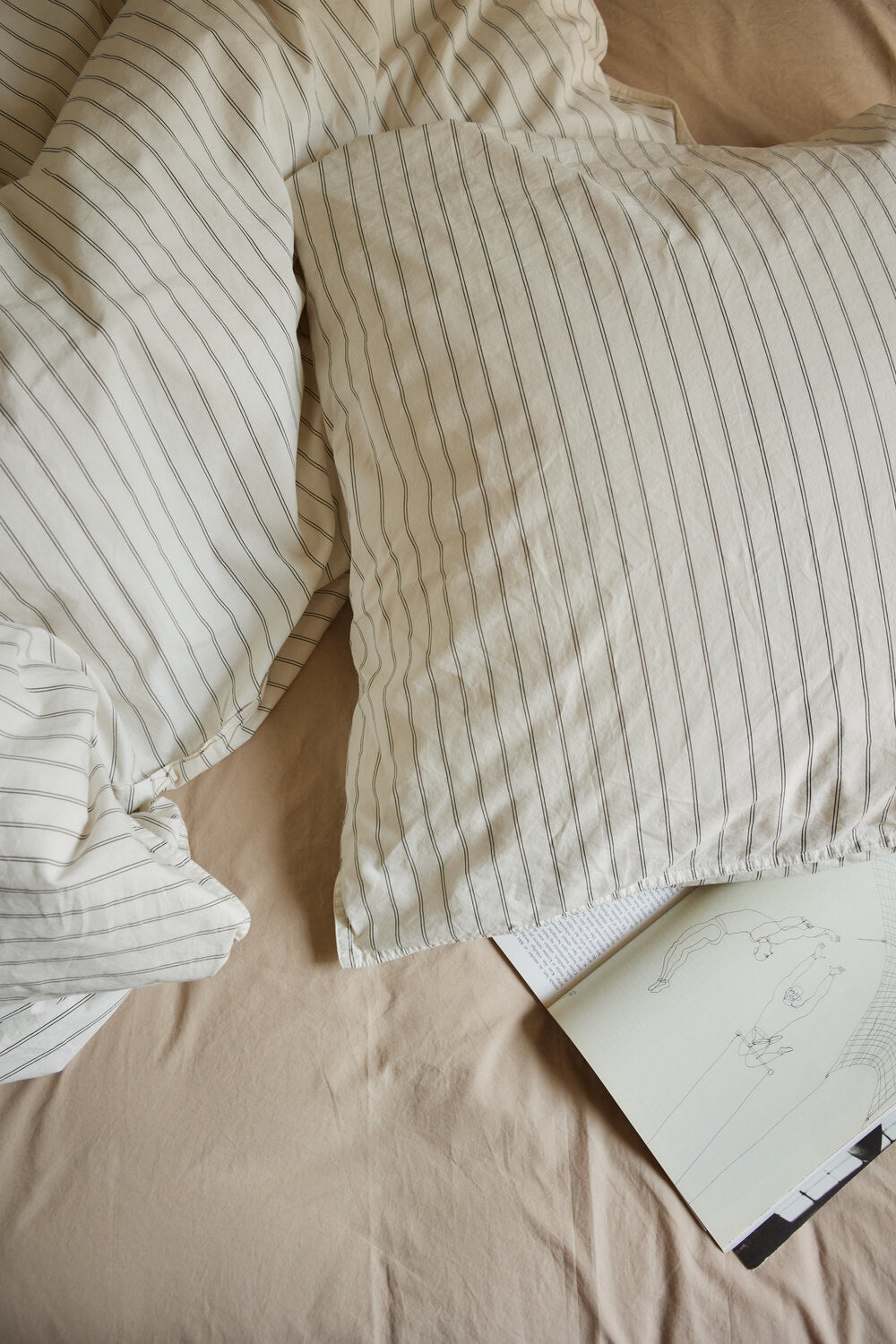 Stribet sengesæt - River